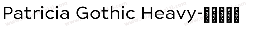 Patricia Gothic Heavy字体转换